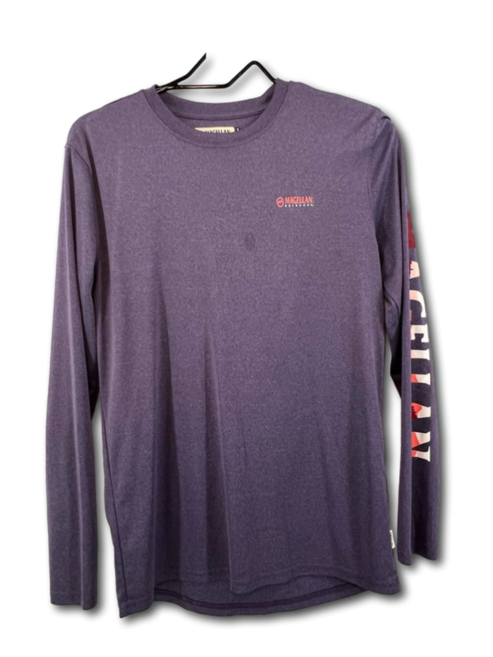 Magellan Fish Gear Boyfriend-Fit Long Sleeve Purple Wicking Women's Small